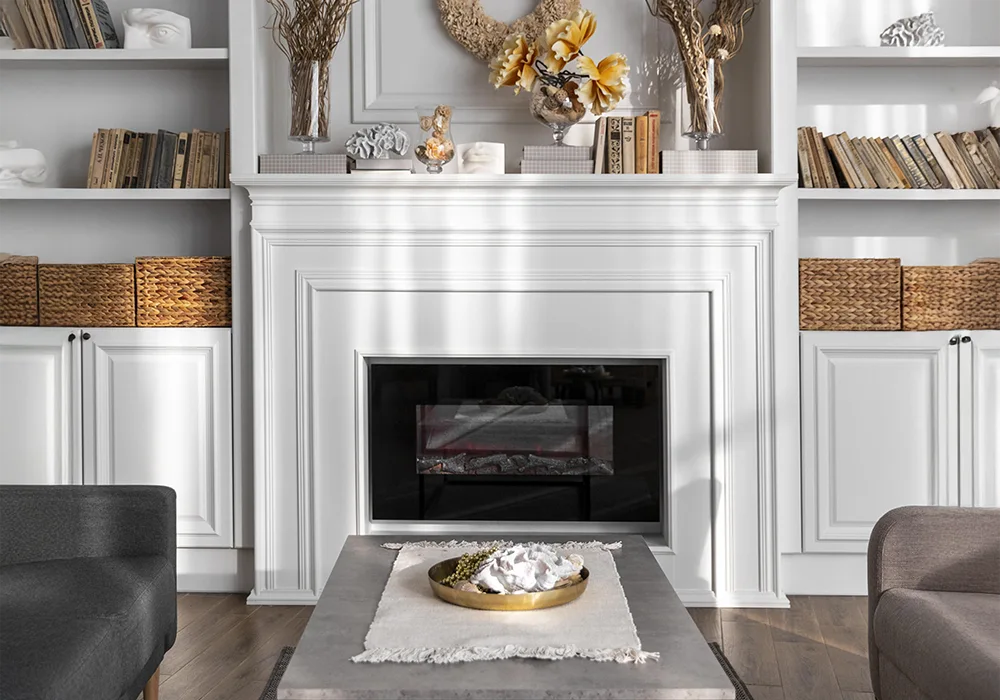 Fireplace granite